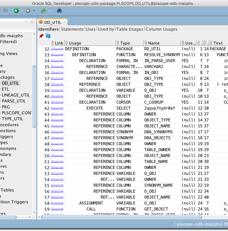 Simplify the Use of PL/Scope in SQL Developer Philipp Salvisberg's Blog