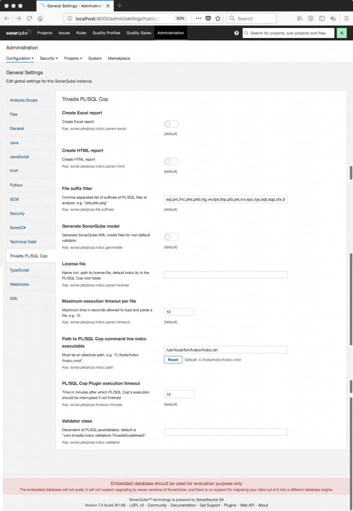 PL/SQL Cop for SonarQube 7.0 - Philipp Salvisberg's Blog