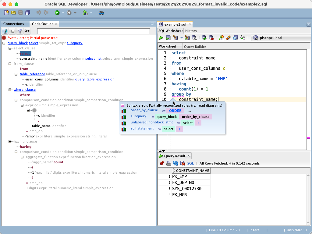 PL/SQL Puzzle: Getting the right error message to appear