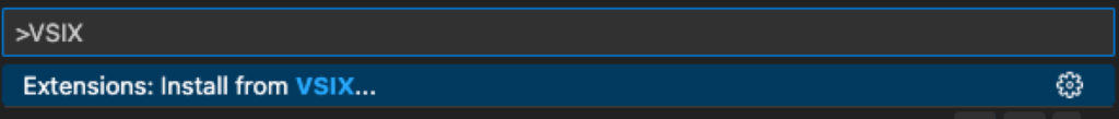Install from VSIX...